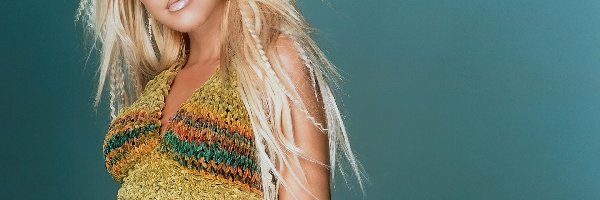 blond, Christina Aguilera, włosy, długie