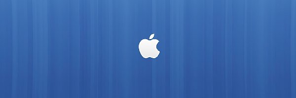 Hardware, Logo, Apple, Niebieskie, Tło