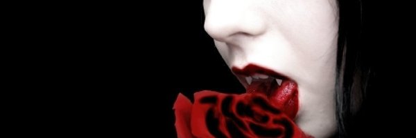 Róża, Wampira, Pocałunek, Kobieta
