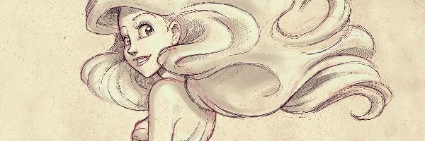Mała Syrenka, Rysunek, Ariel