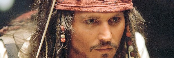 dredy, opaska, Johnny Depp