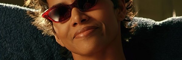 czerwone, przeciwsłoneczne, okulary, Halle Berry