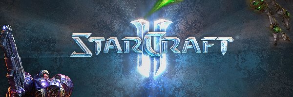 Starcraft 2, logo, grafika, robot, postać