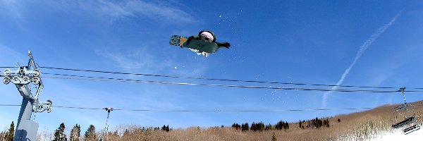 deska , wyciąg, śnieg, Snowbording