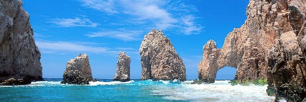 Morze, Meksyk, Cabo San Lucas, Skały