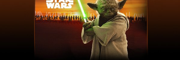 Star Wars, zielony, Frank Oz, Yoda, laser