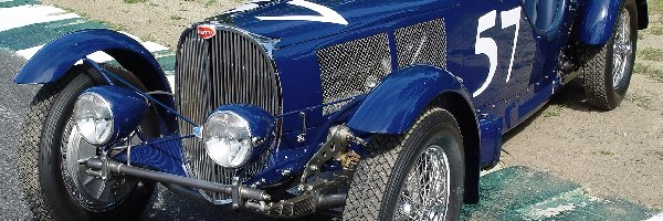 koła , przód, światła , Bugatti