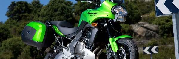 Kawasaki KLE 650 Versys, Boczne, Kufry, Turystyk