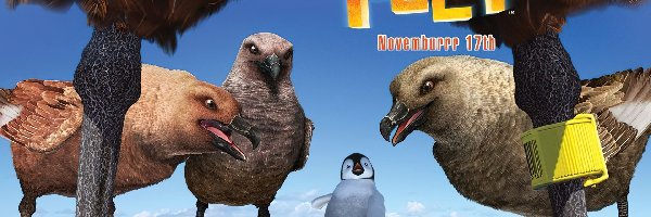 Happy Feet, pingwin, ptaki, Tupot małych stóp