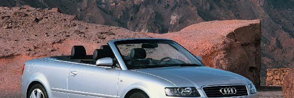 Srebrne, Cabrio, Audi A4