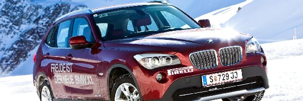 Góry, Śnieg, BMW X1