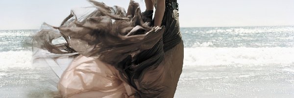 Zwiewna, Plaża, Suknia, Leona Lewis