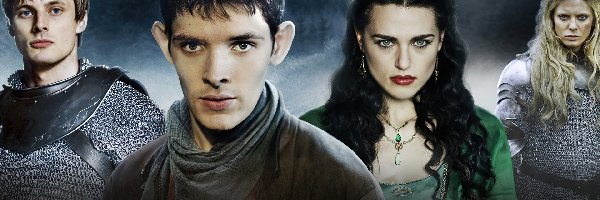 Arthur - Bradley James, Merlin - Colin Morgan, Morgana - Katie McGrath, Morgose - Emilia Fox, The Adventures of Merlin, Przygody Merlina