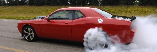 Opon, Rozgrzewanie, Dodge Challenger