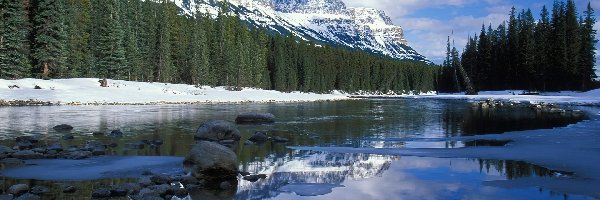 Alberta, Góry, Rzeka, Kanada