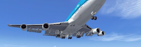 747, Niebo, Plaża, Boeing