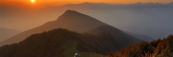 Góry, Słońca, Zachód