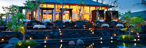 Luksus, Stoliki, Basen, Restauracja