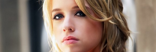 Spojrzenie, Makijaż, Blondynka, Alexz Johnson