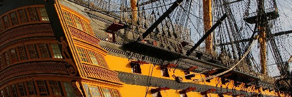 Zabytkowy, HMS Victory, Żaglowiec, Piękny