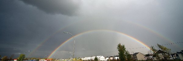 Burza, Tęcze, Chmury, Droga