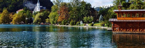 Park, Przystań, Jezioro