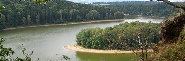 Skały, Las, Rzeka