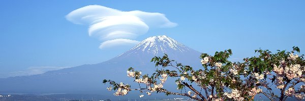 Fuji, Chmura, Fantazyjna, Góra