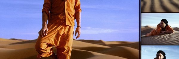 pustynia, pomarańczowy strój, Heath Ledger
