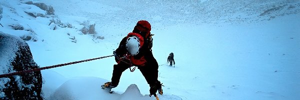 Zima, wspinaczka, góry , Alpinizm