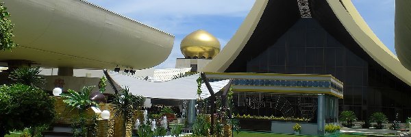 Istana Nurul Iman, Zieleń, Azja, Zamek