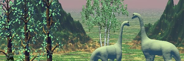 3D, Dinozaury
