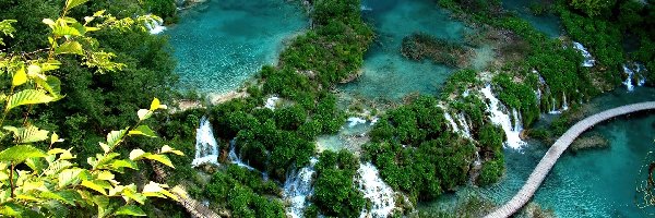 Listki, Pomost, Skały, Plitvice, Park