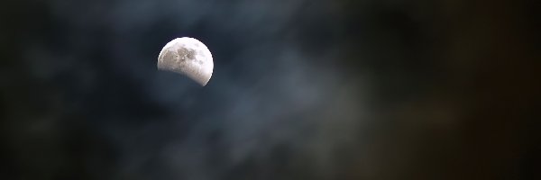 Chmury, Księżyca, Zaćmienie