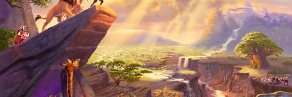 Disney, The Lion King
, Król Lew, Thomas Kinkade