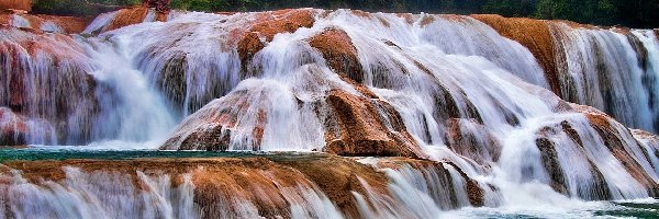 Agua Azul, Meksyk, Chiapas, Wodospad